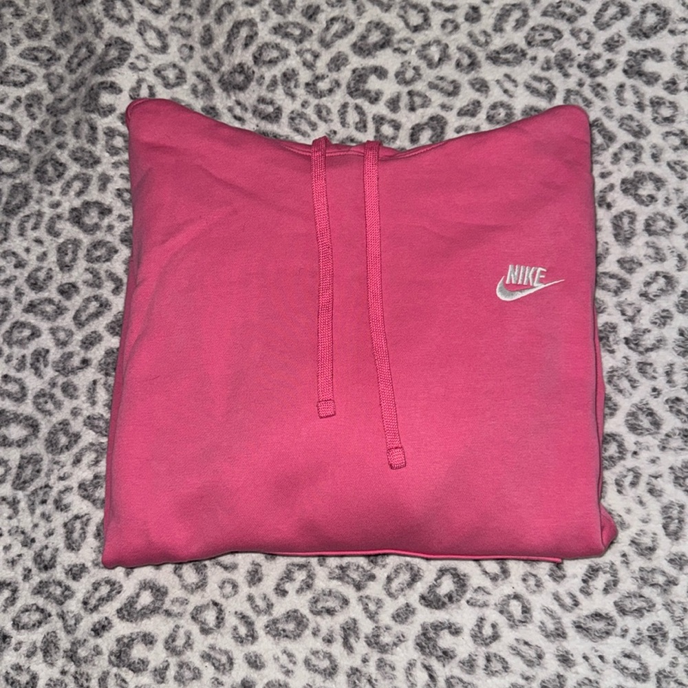 nike mens sportswear club fleece hoodie playful pink